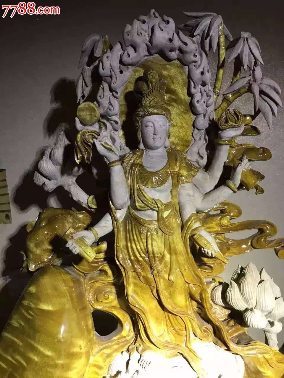 极品小叶桢楠六手观音-议价-se37510737-木佛像/人像-零售-7788收藏__