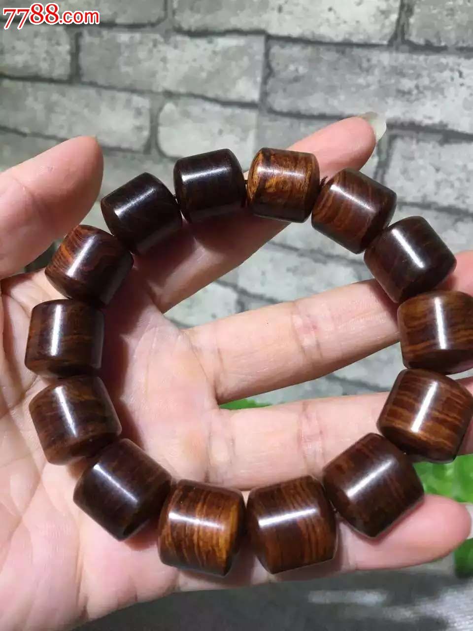 海黄虎皮纹手串