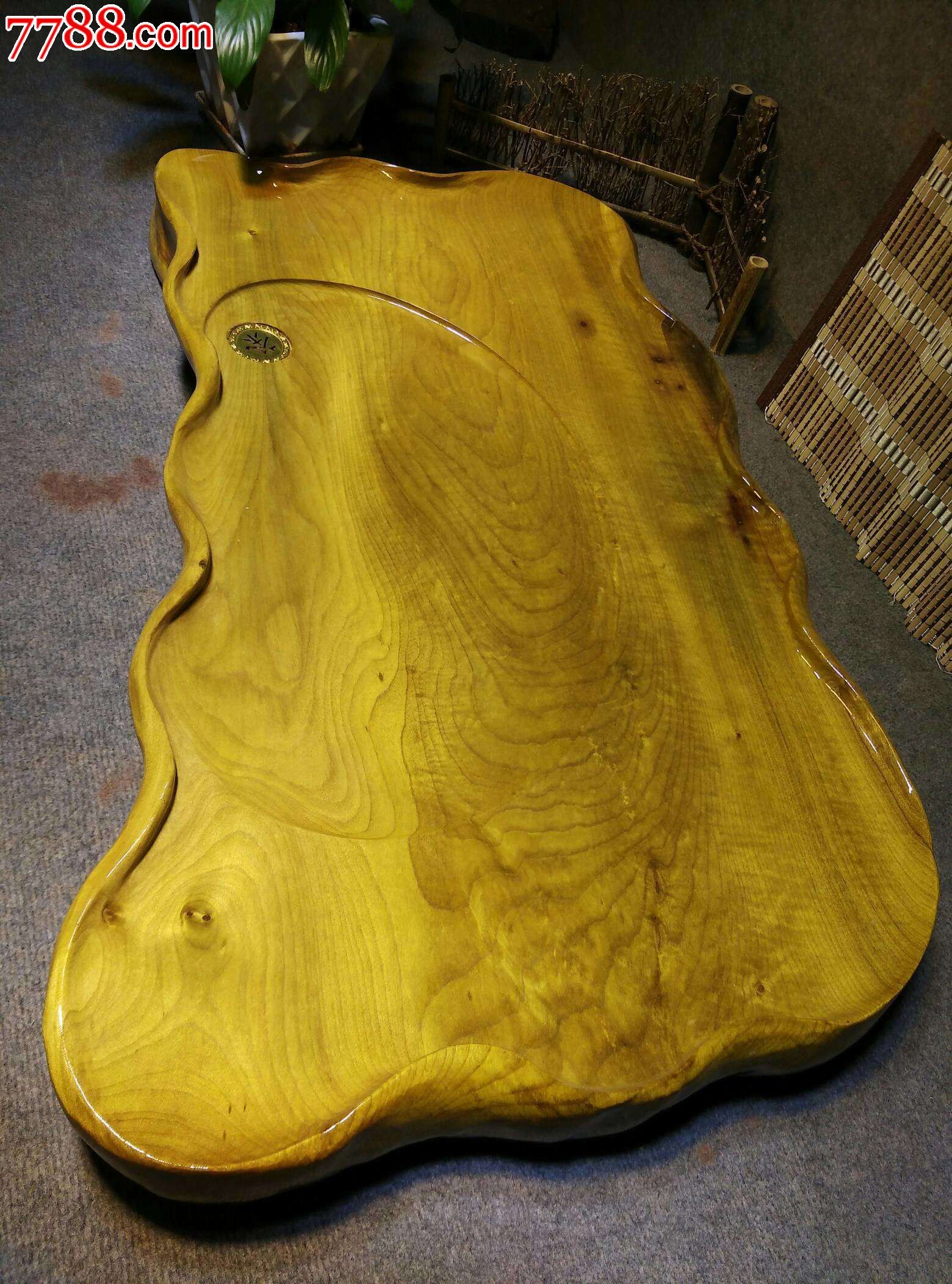 缅甸金丝楠木茶盘