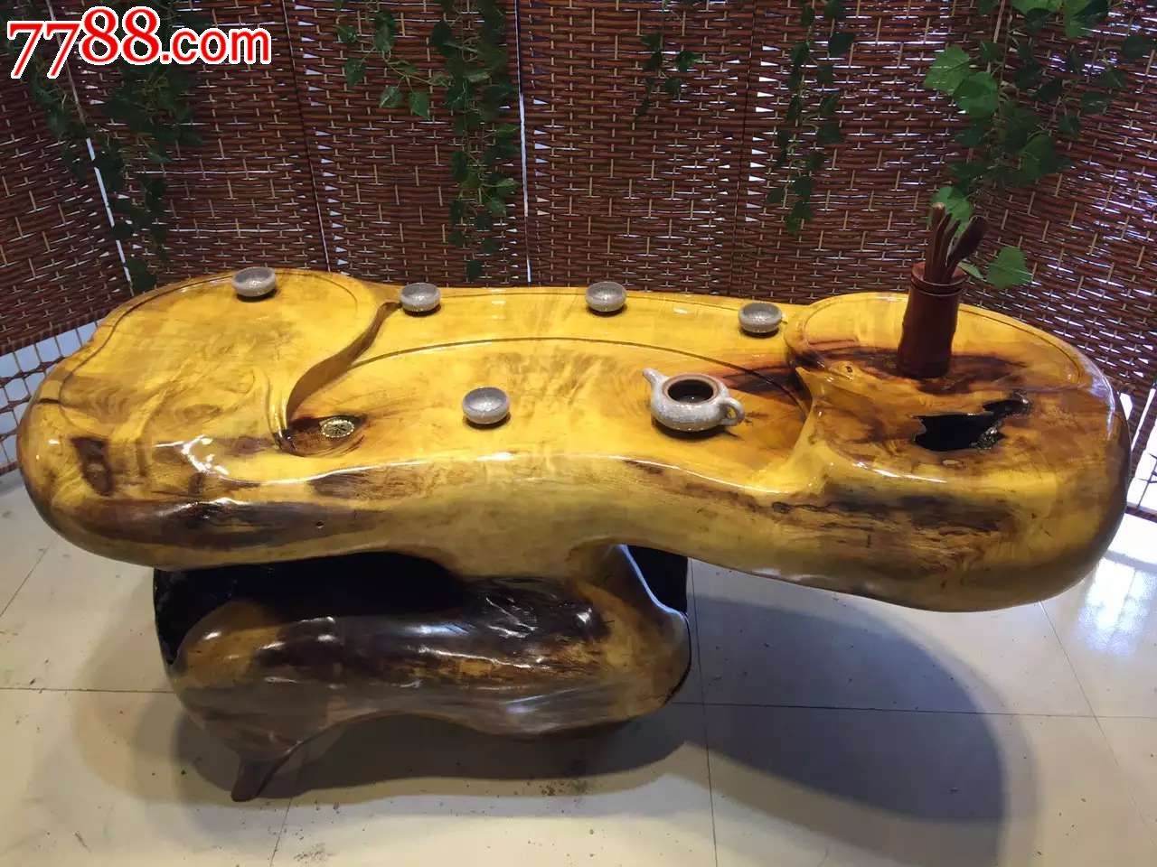 精品黄桑木茶台简单