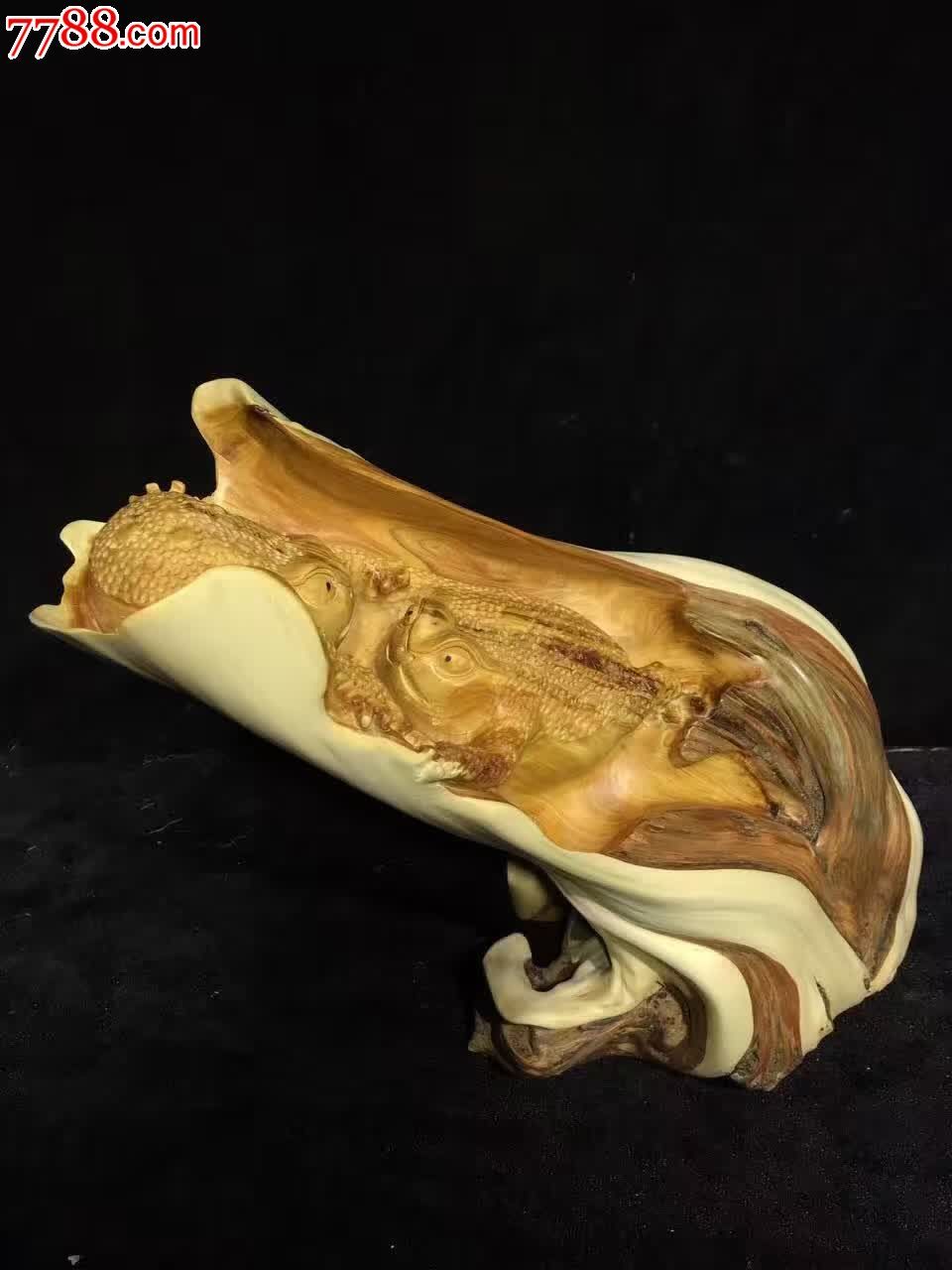 太行双色料招财进宝油,其他根雕/木雕_第3张_7788根雕