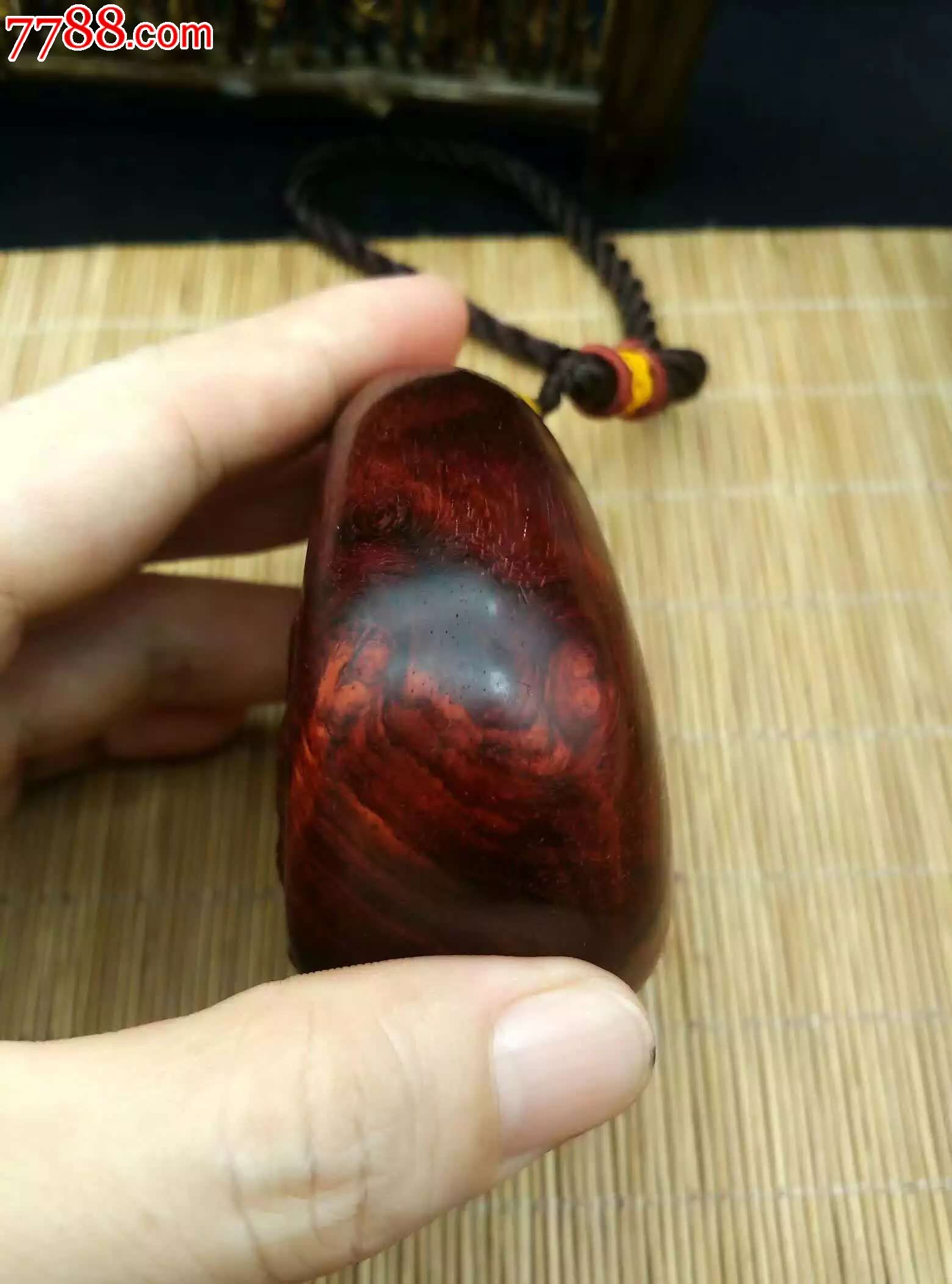 小叶紫檀随形手把件大