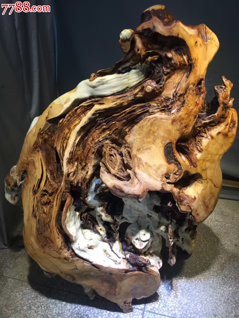 崖柏天然根抱石敦煌飞