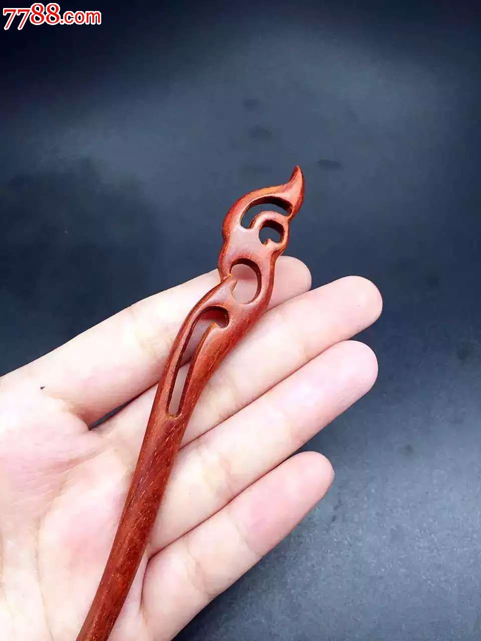 小叶紫檀祥云发簪40-议价-se38468953-其他根雕/木雕-零售-7788收藏