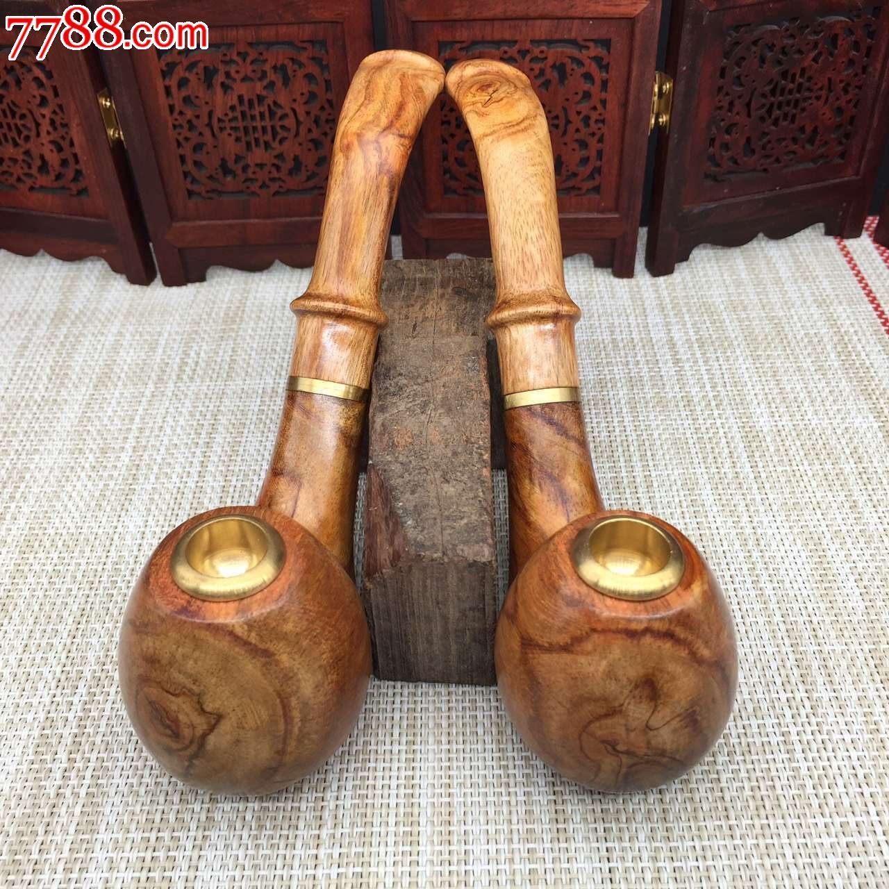 海南黄花梨老板烟斗烟