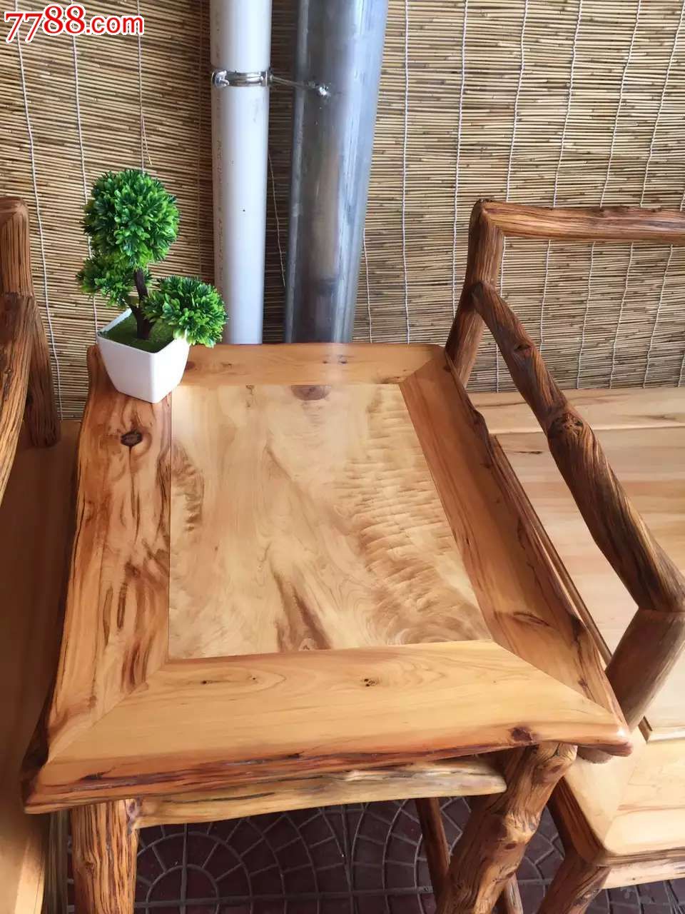 精品崖柏禅椅三件套椅