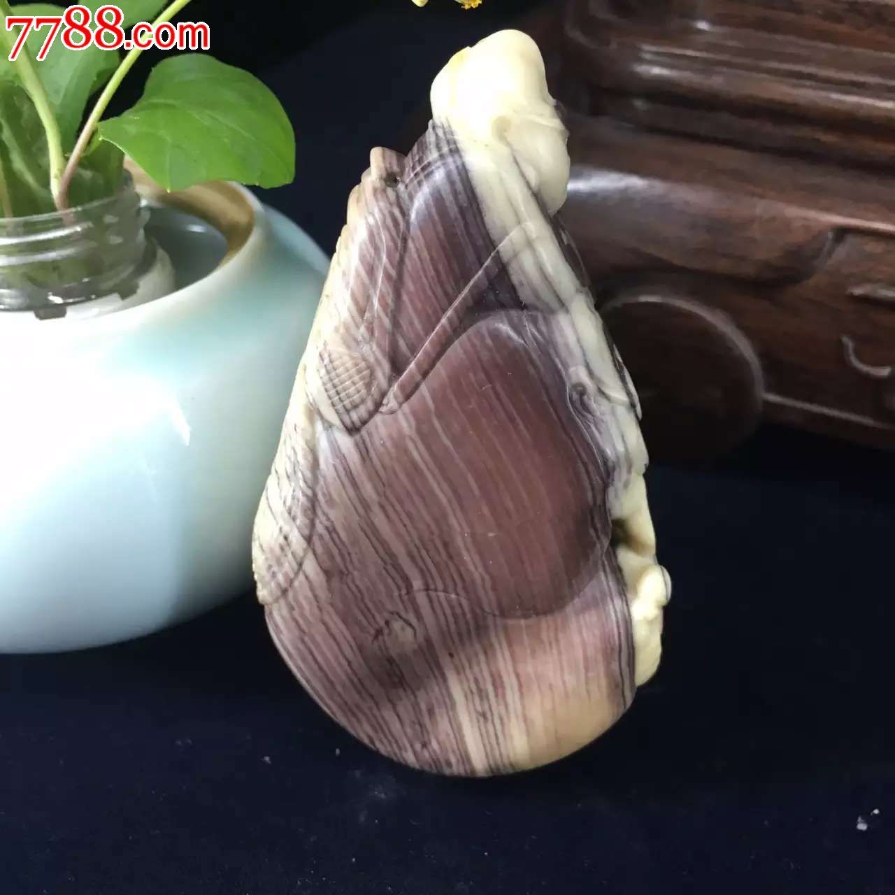 青田石老鼠坪手把件祖