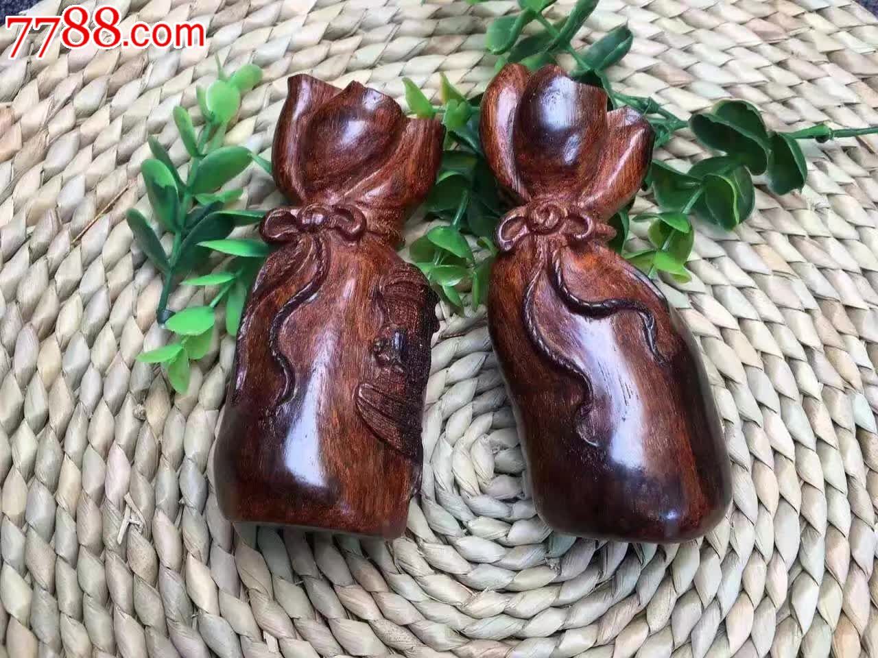 花梨代代数钱饱满吉祥