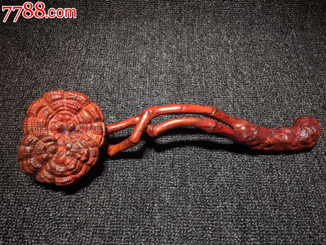 小叶紫檀灵芝如意