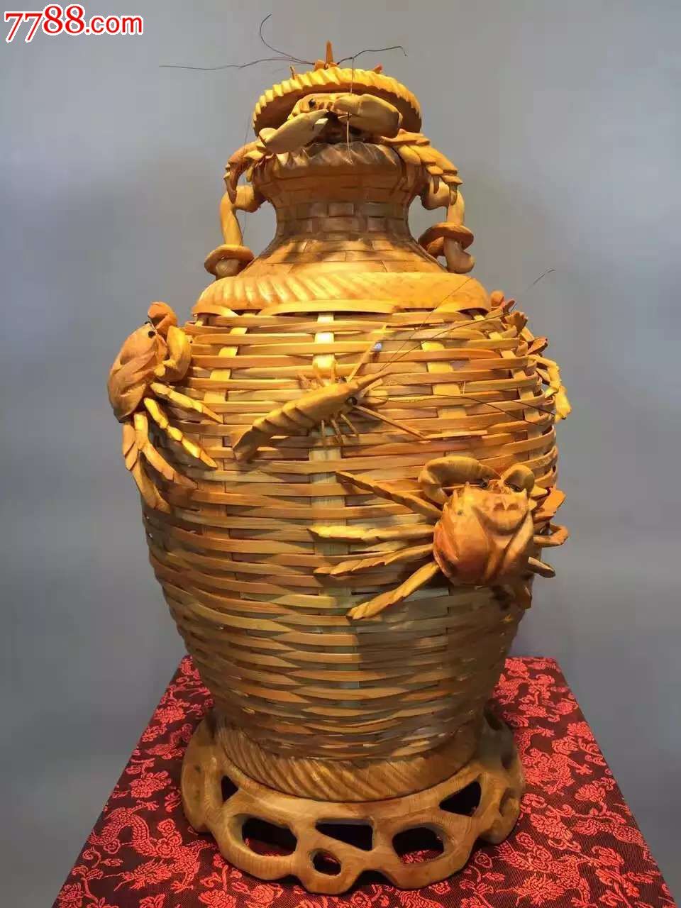 招财蟹篓寓意富甲天下