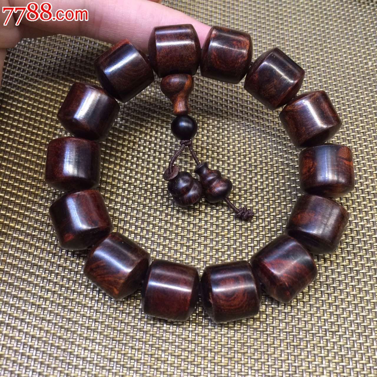 越黄紫油梨桶珠手串