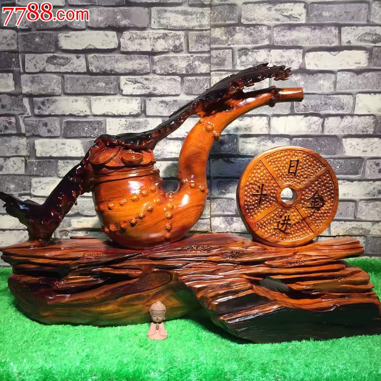 老挝花梨日进斗金天然