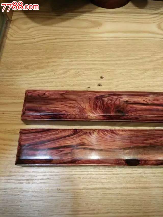 紫檀柳新做镇尺纹理绝