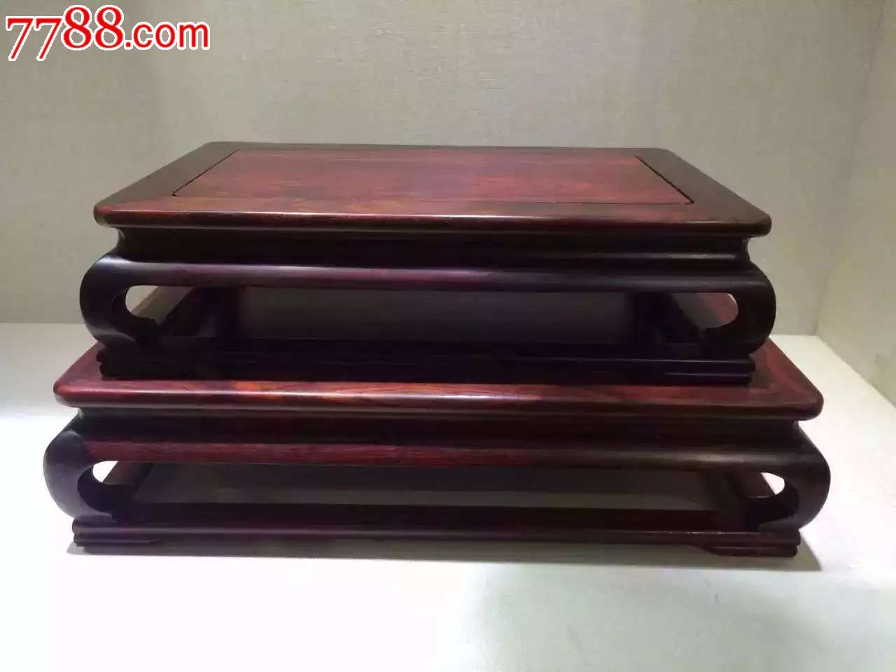 炕几套二底座红酸枝小