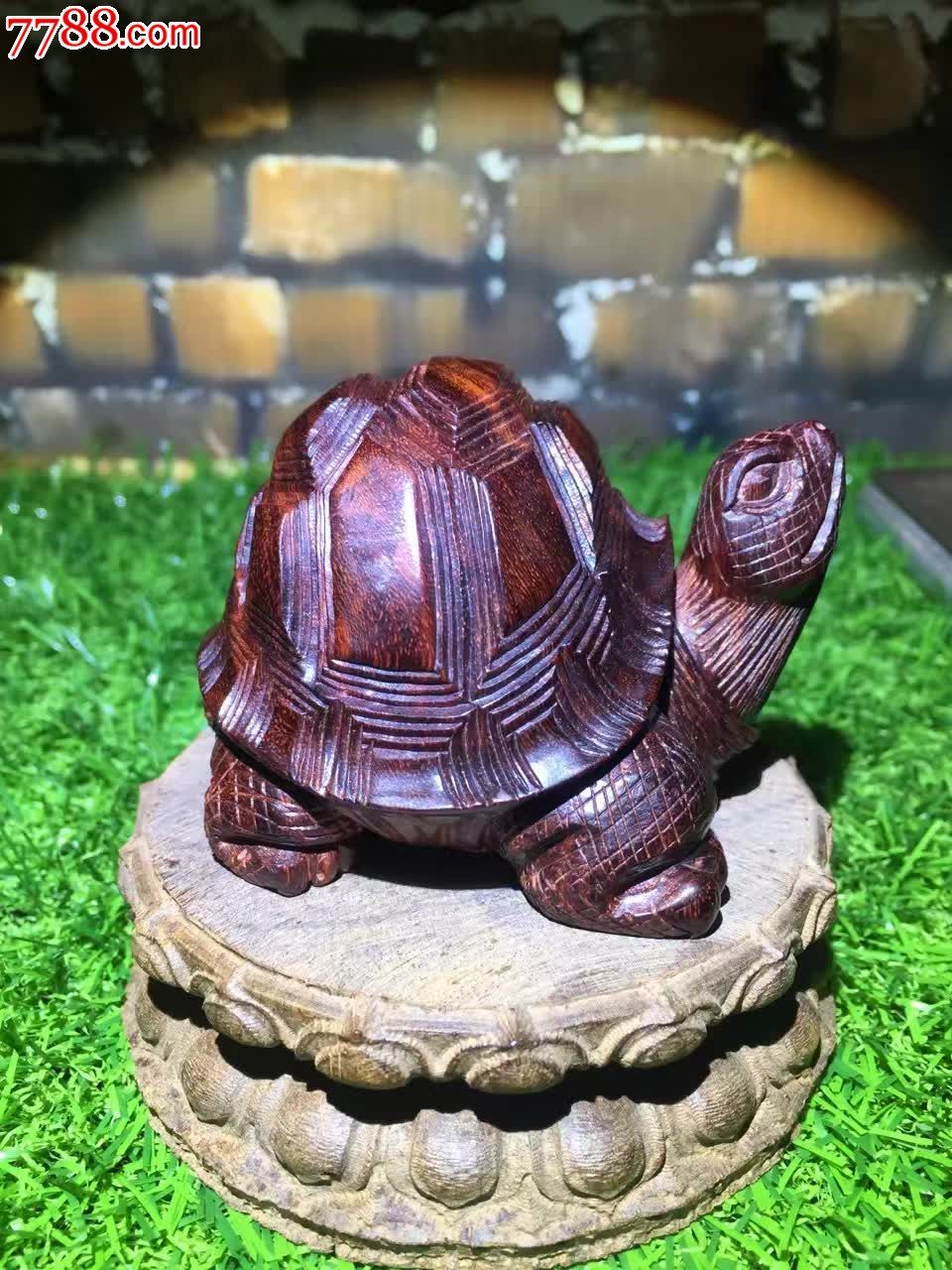小叶紫檀朝天龟将军龟