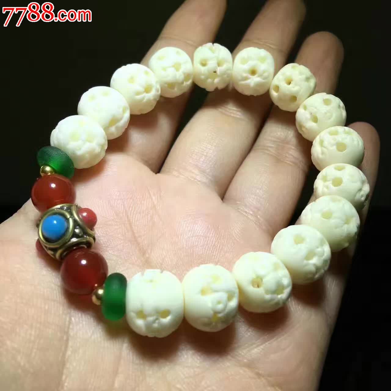 鹿骨镂空单圈手串12