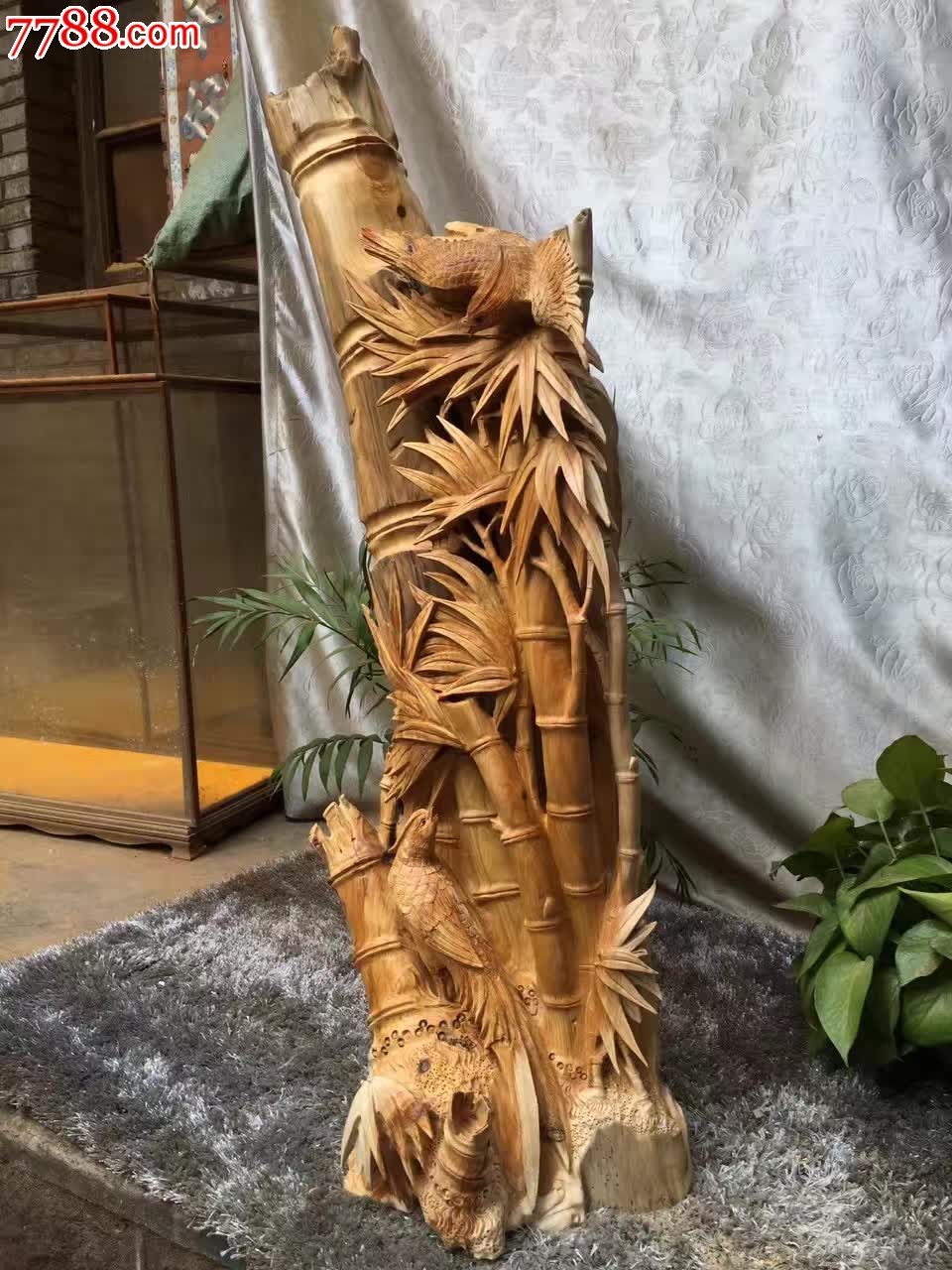 竹报平安未打磨做功精