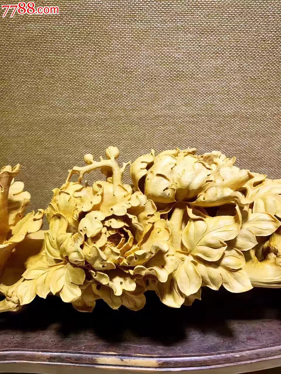 潮州木雕牡丹图片