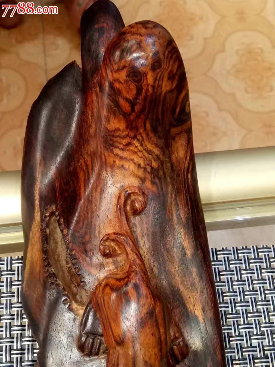 绚甸黄花梨摆件虎皮纹