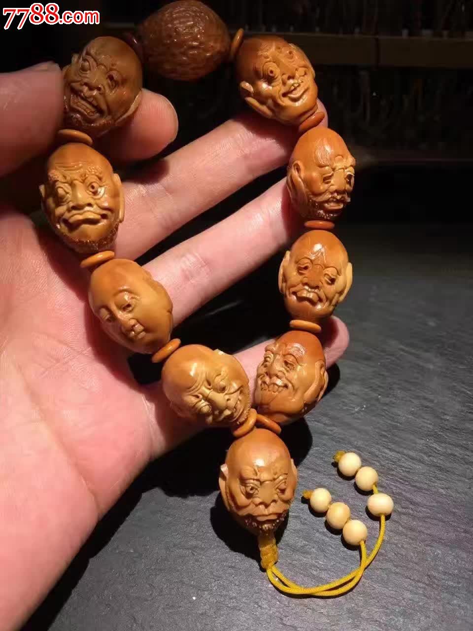 夏天的纯手工作品双面,橄榄核雕_第2张_7788橄榄雕