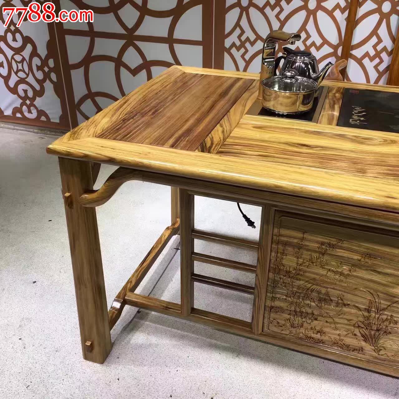 乌金木小斑马木茶桌两-议价-se42986421-其他木艺家具-零售-7788收藏