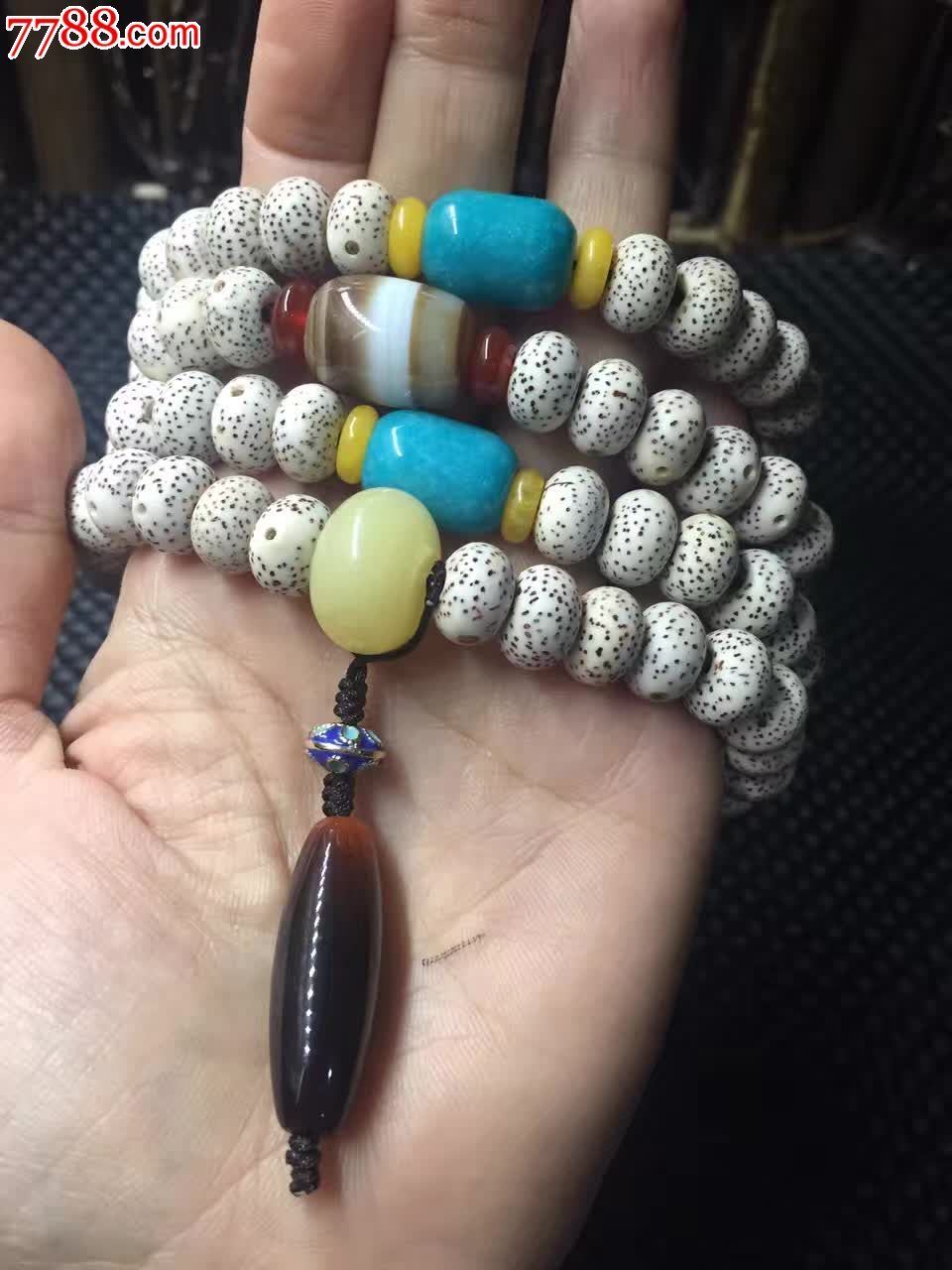 苹果珠搭配天河石桶珠-其他手串/佛珠-7788收藏