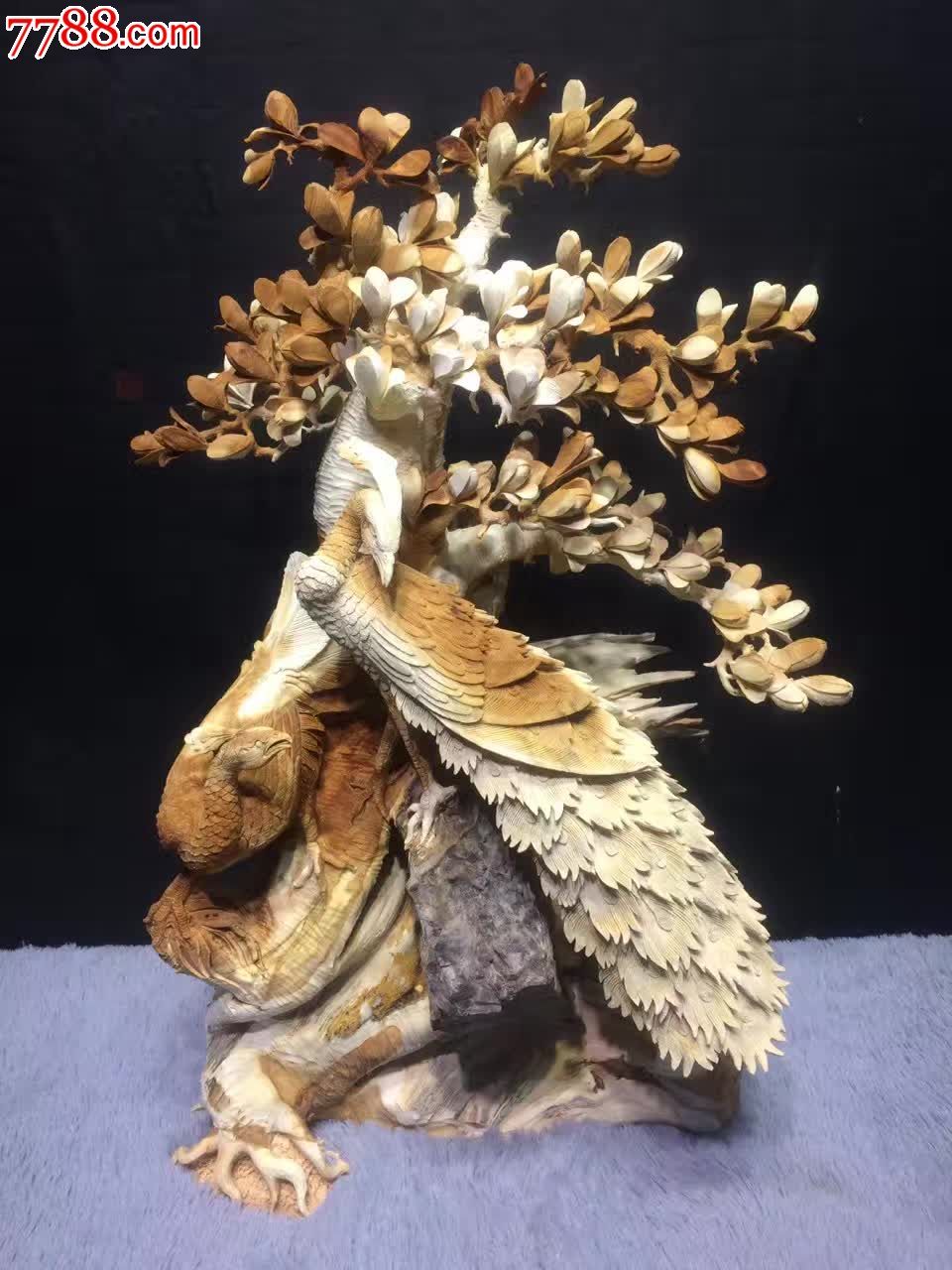 木雕兰花雕刻过程图片
