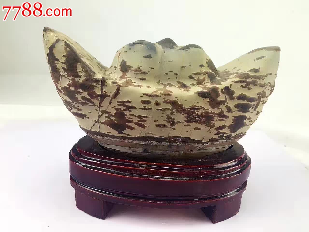 精品天鹅石元宝摆件手