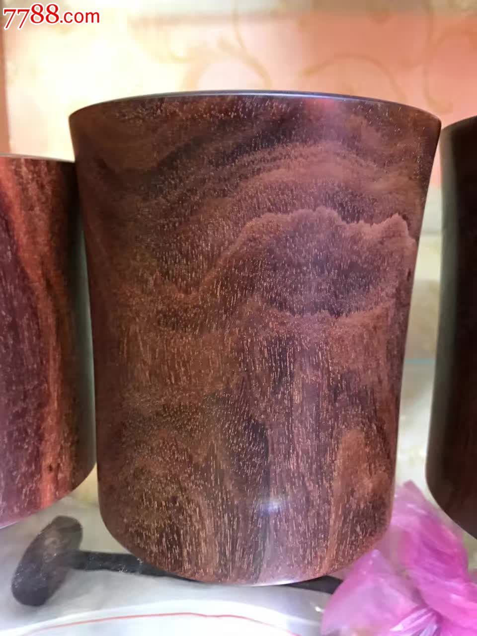 血檀老料笔筒密度油性