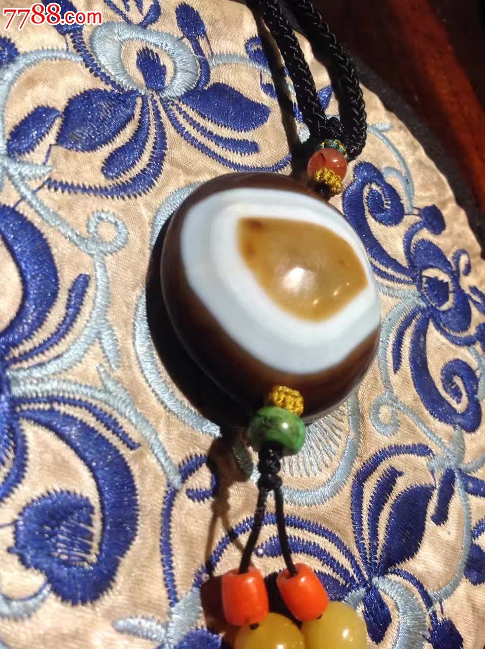 老羊板眼手把件一款喜