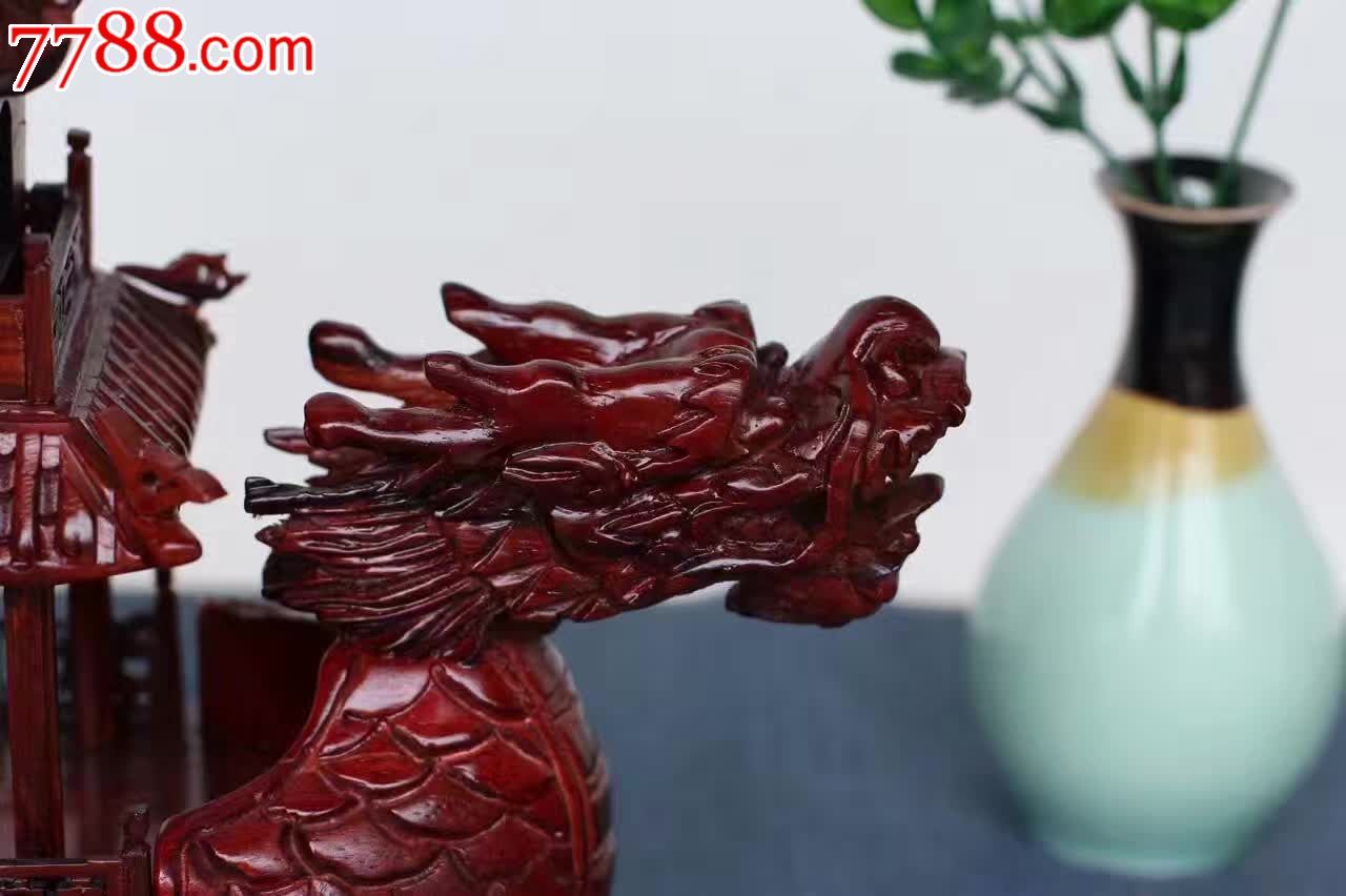 红檀龙船材料红檀小产