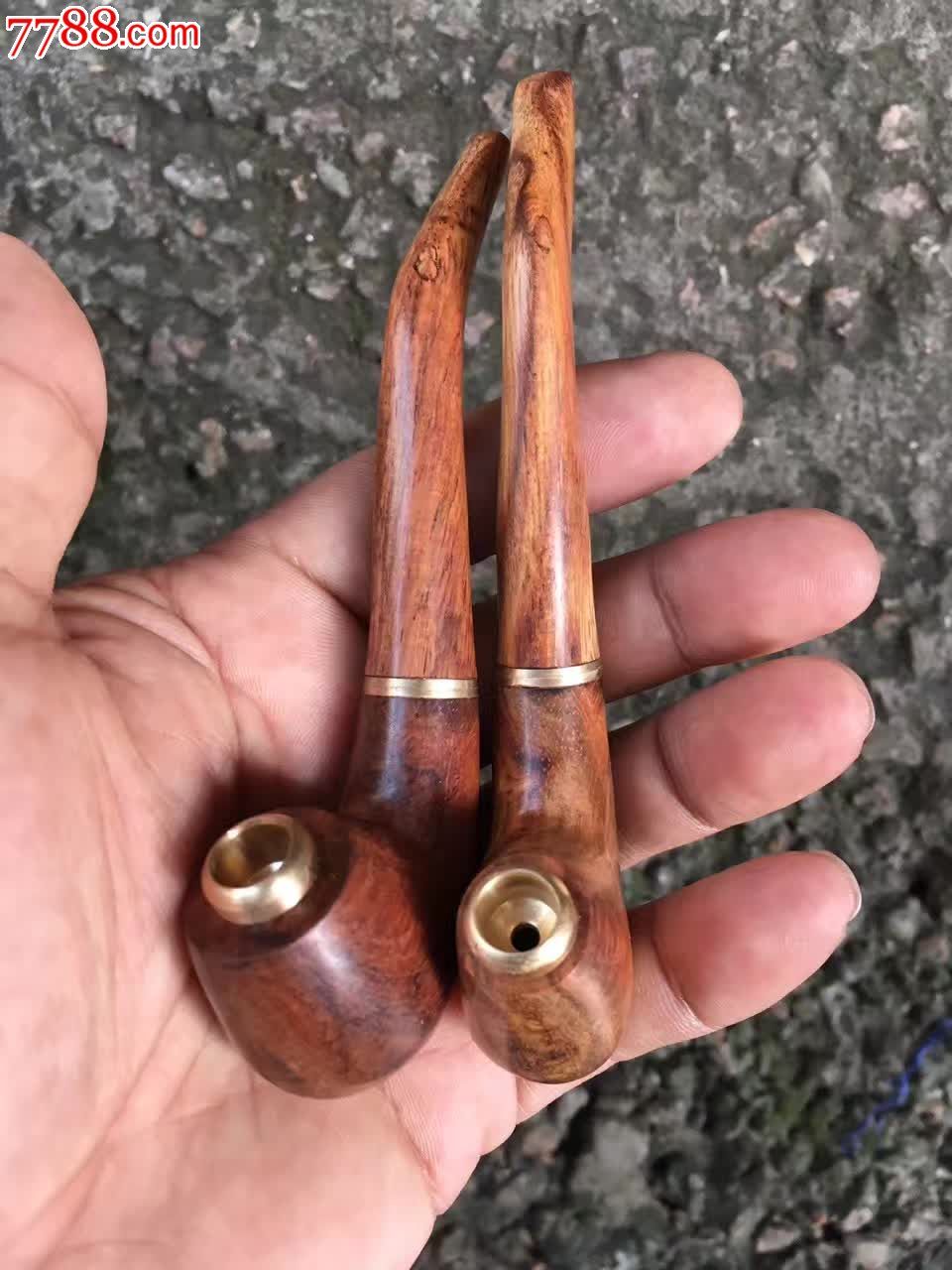 海南黄花梨小烟斗对直