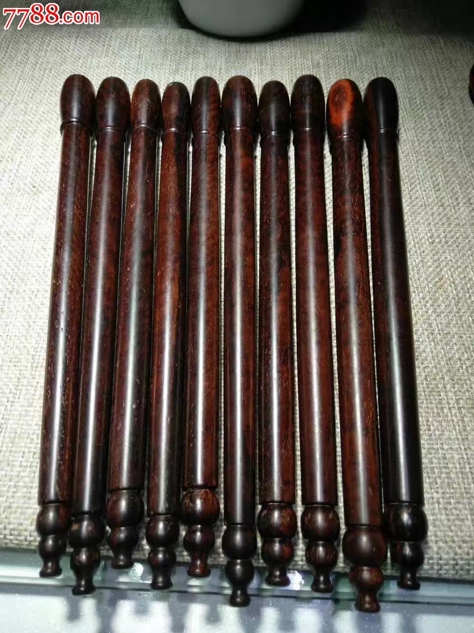 老料水波纹毛笔杆