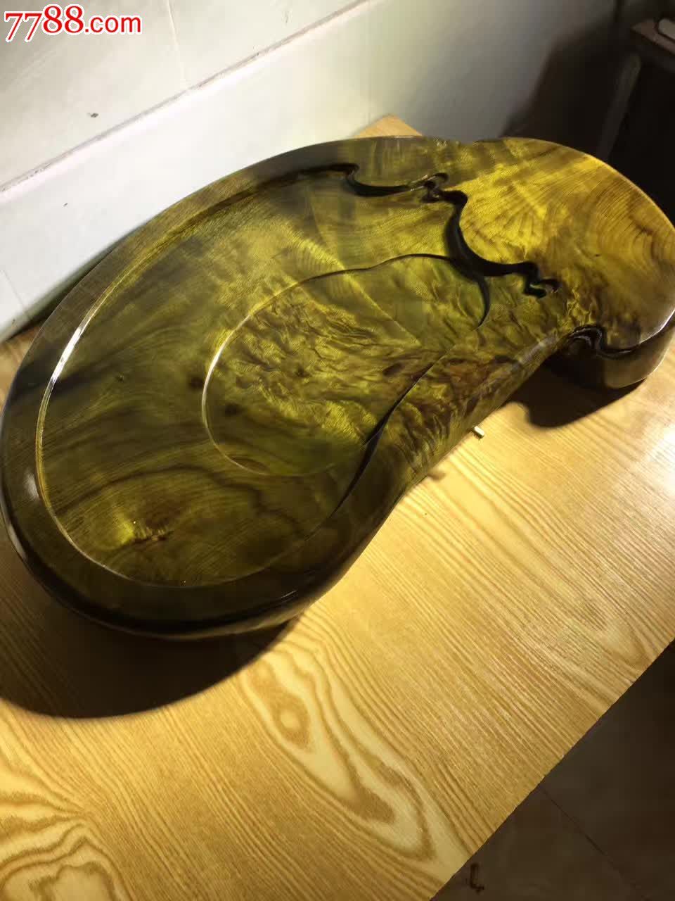 阴沉乌木金丝楠茶盘绿